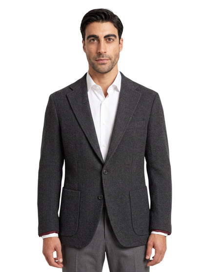$1550 RUBINACCI NAPOLI Gray  Jacket Sport Coat Wool Cashmere 44 US / 54 IT