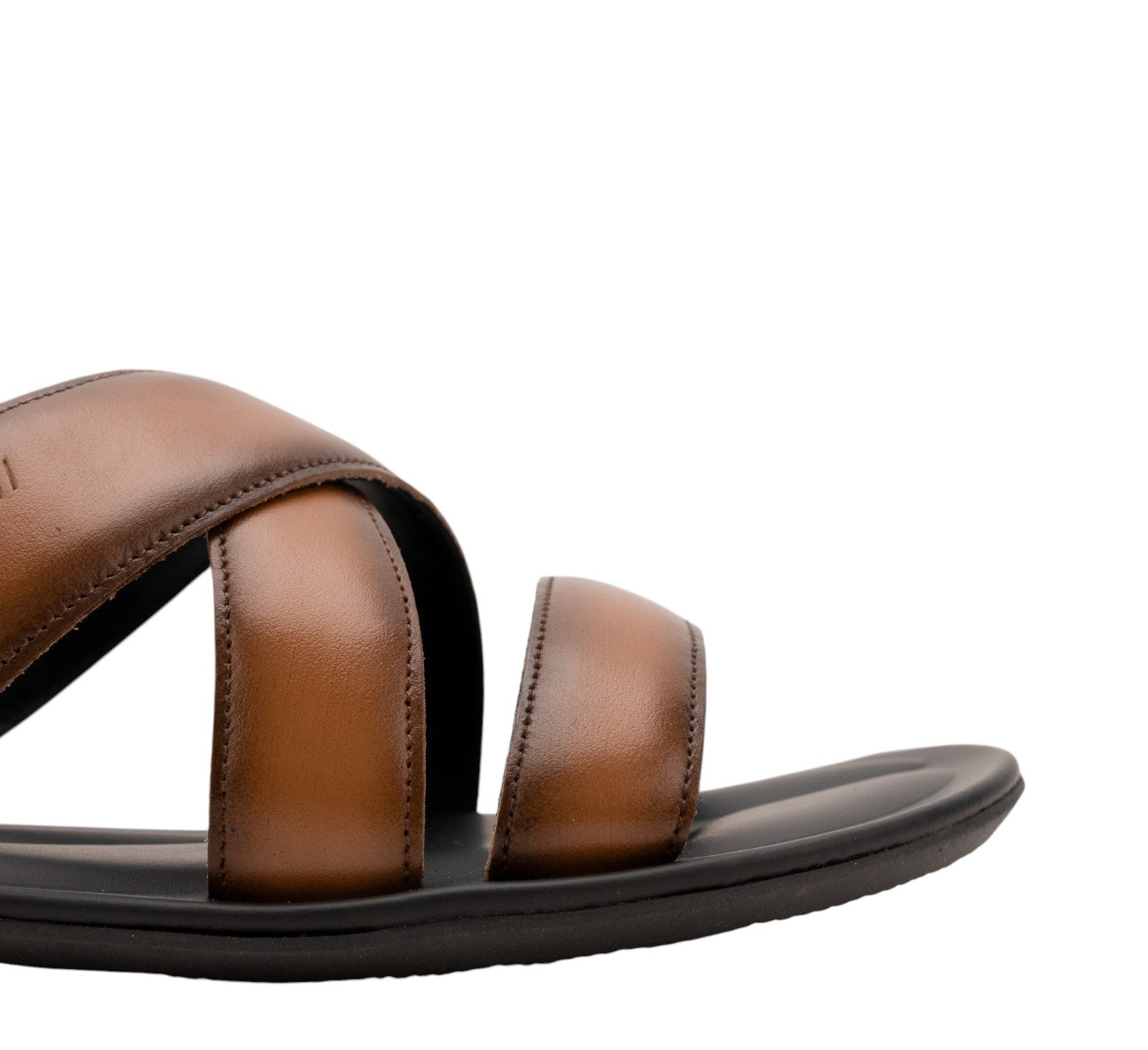 650$ TESTONI Sandal Flat Calf Caramel