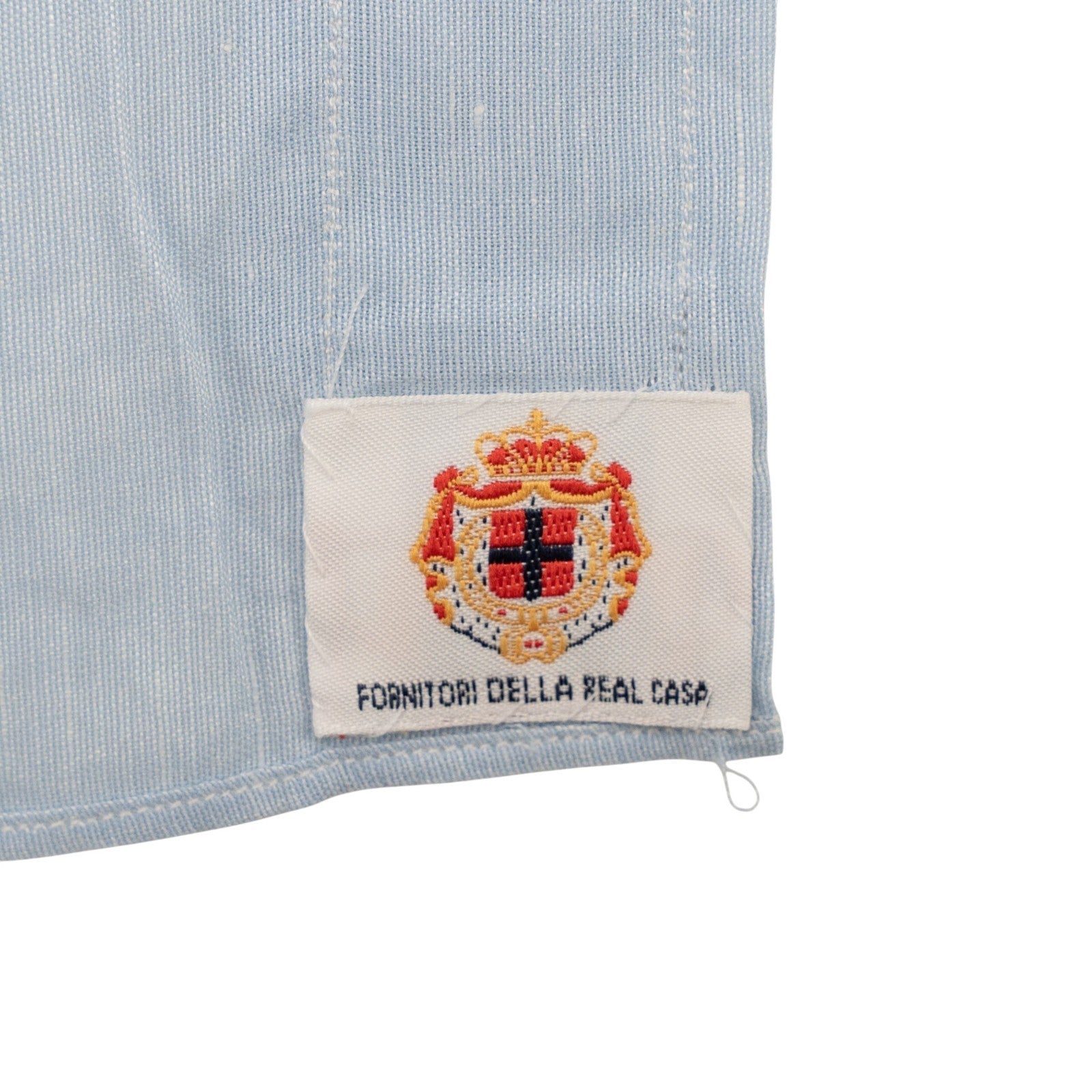 450$ LUIGI BORRELLI Dress Shirt Light Blue 8 Hand Steps Cotton 15.75 - 40