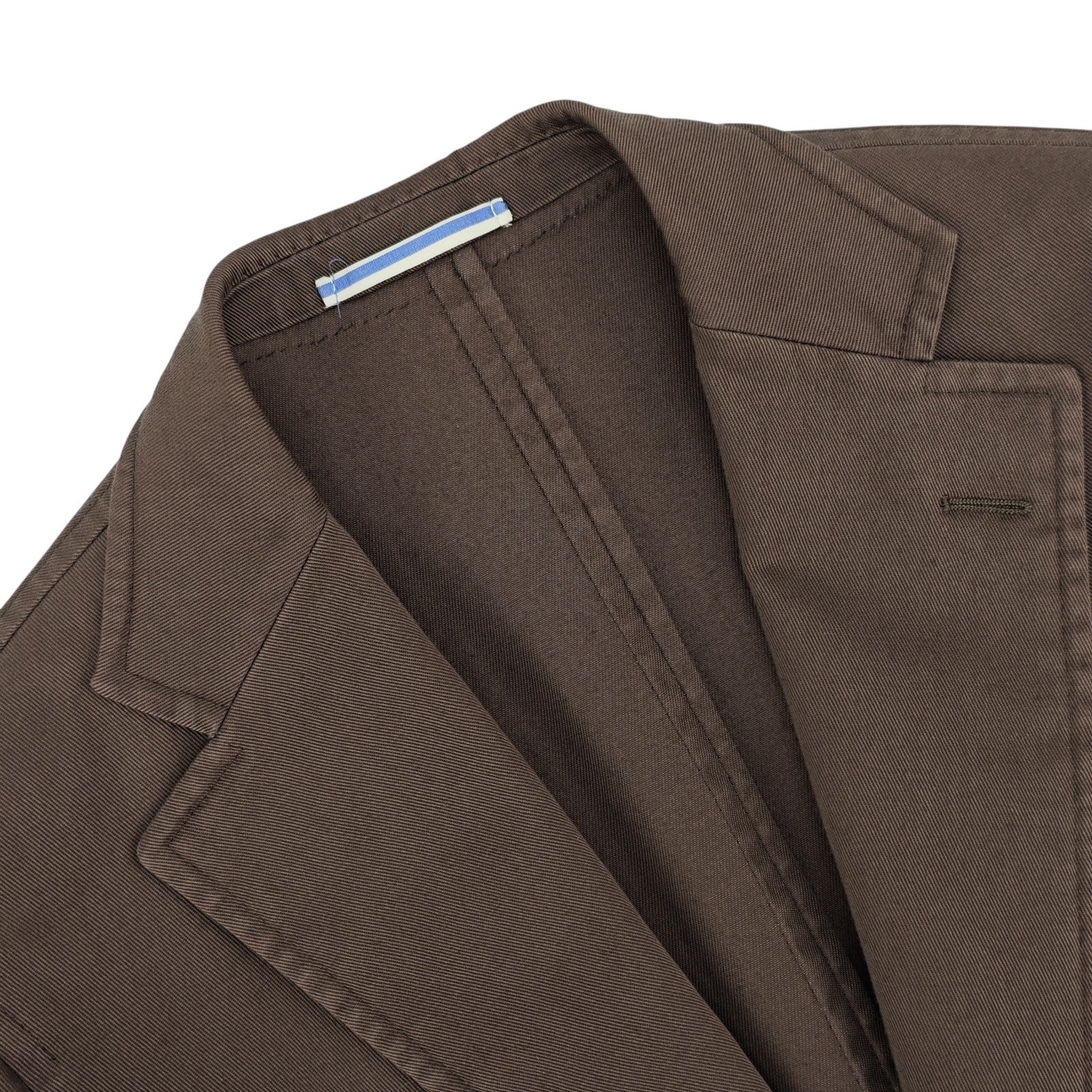 1450$ RAFFAELE CARUSO Brown Cotton Jacket Sport Coat Made in Italy 40 US / 50 IT