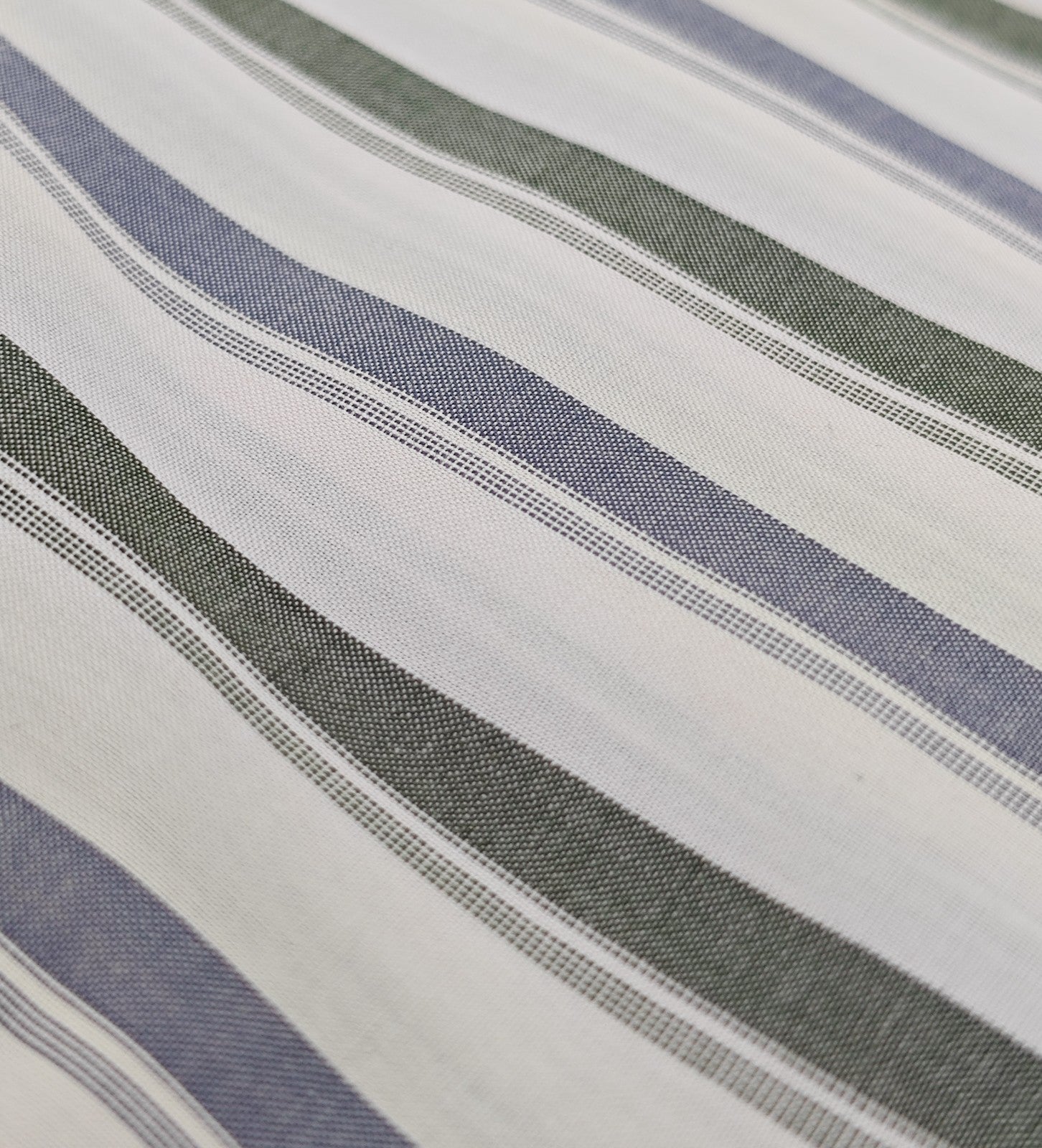 730$ ISAIA NAPOLI "Mix" Hand-Sewn Dress Shirt White Striped Fine Cotton 16 - 41
