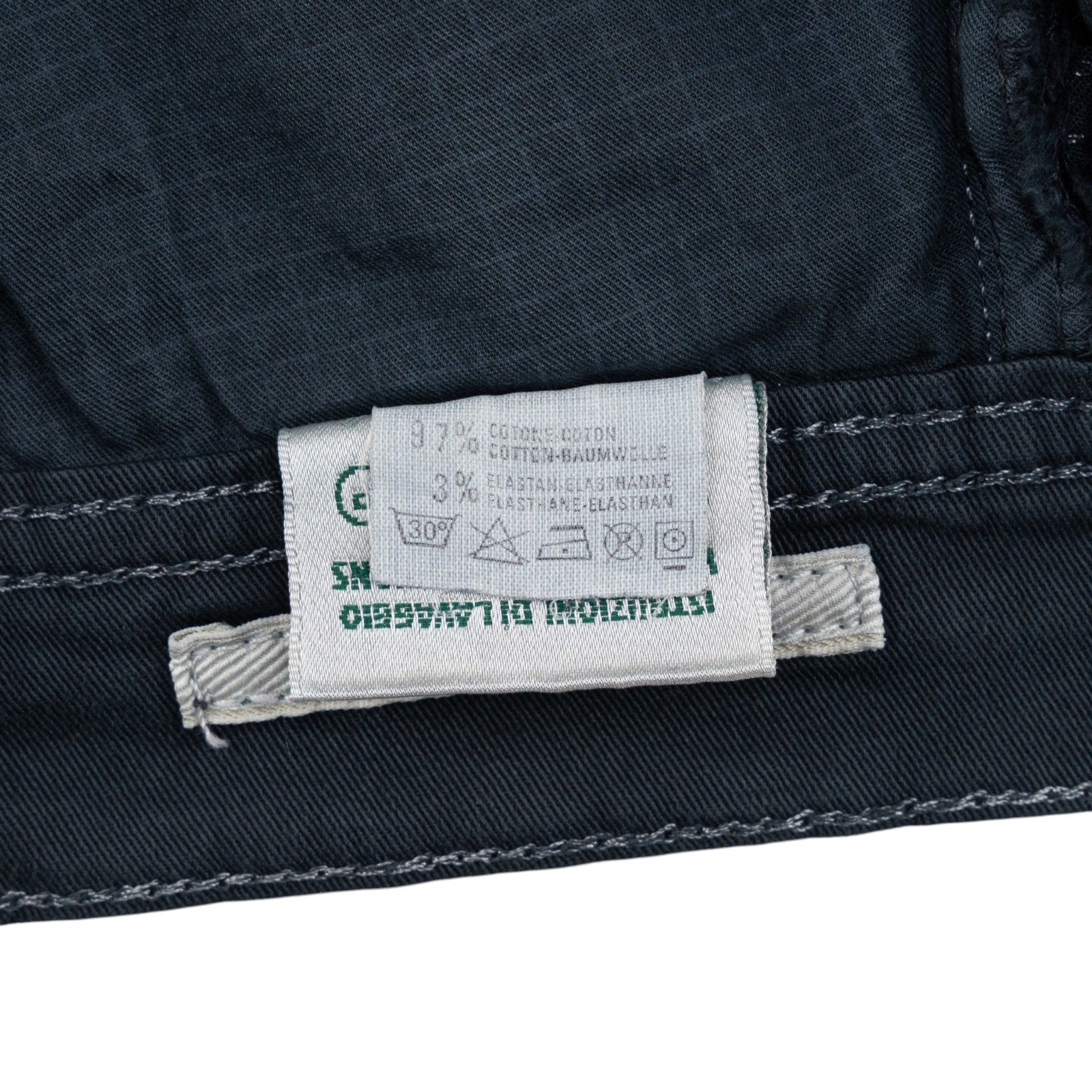 415$ LUIGI BORRELLI NAPOLI Blue Denim Jeans Pant Twill Cotton 33 US / 49 EU