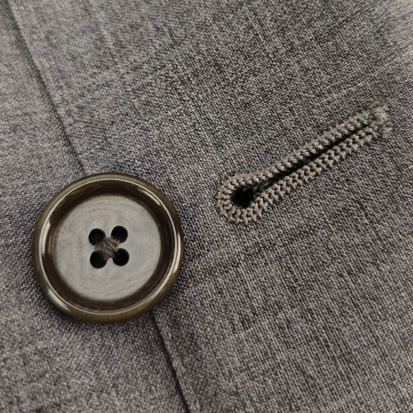 $1900 RAFFAELE CARUSO Gray 3/2 Roll Handmade Suit Wool 40 US / 50 EU