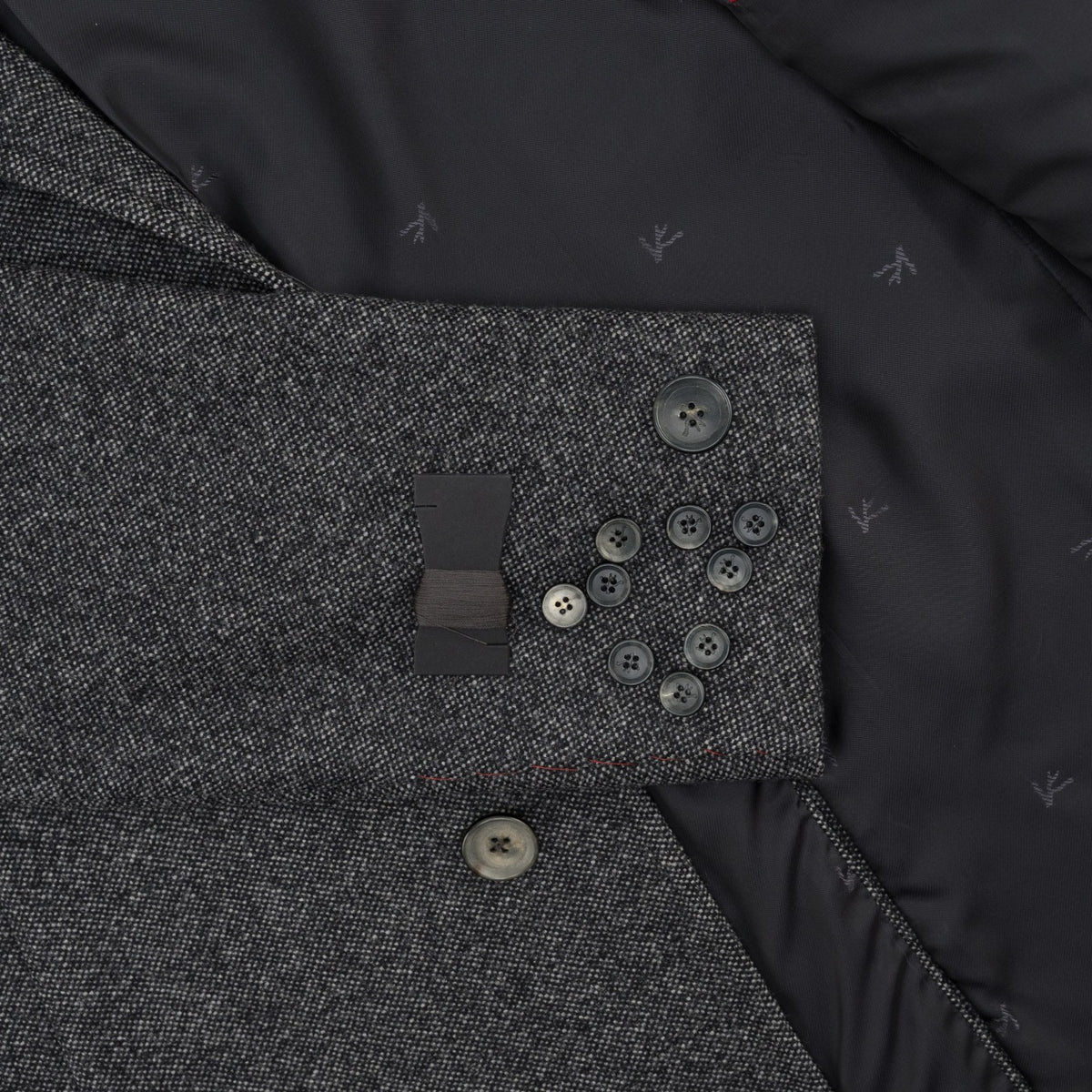7400$ ISAIA NAPOLI Dark Gray Overcoat Coat Wool & Cashmere 42 US / 52 IT