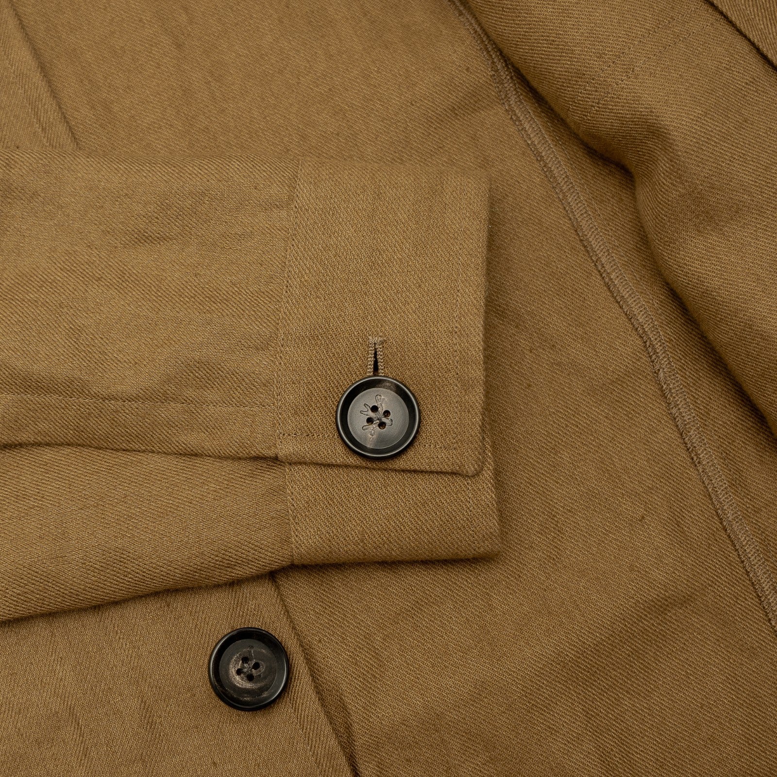 $2800 ISAIA NAPOLI Tobacco Hand-Sewn Safari Jacket 100% Linen 38 US / 48 EU