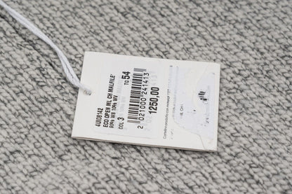 $2000 FEDELI CASHMERE "Malfilè" Gray Cardigan Jacket Full Zip Cashmere