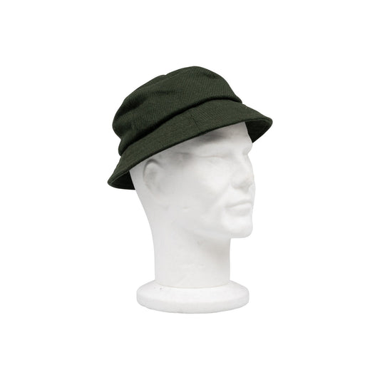 250$ RUBINACCI NAPOLI Made in England Military Green Wool Tweed Bucket Hat