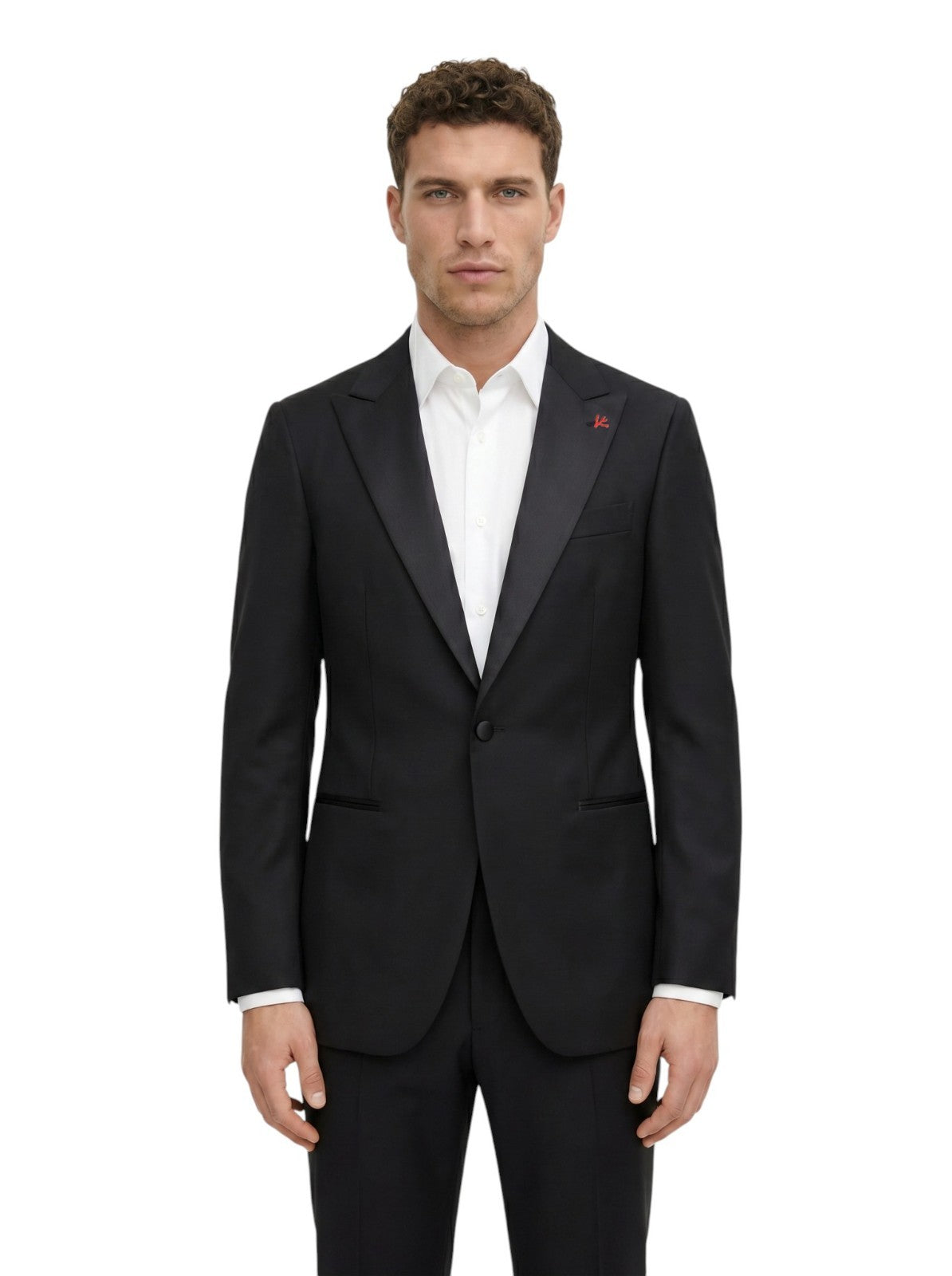$5750 ISAIA "Sanita" Aquaspider Black Tuxedo Jacket Sport Coat 36 US / 46 EU 8R