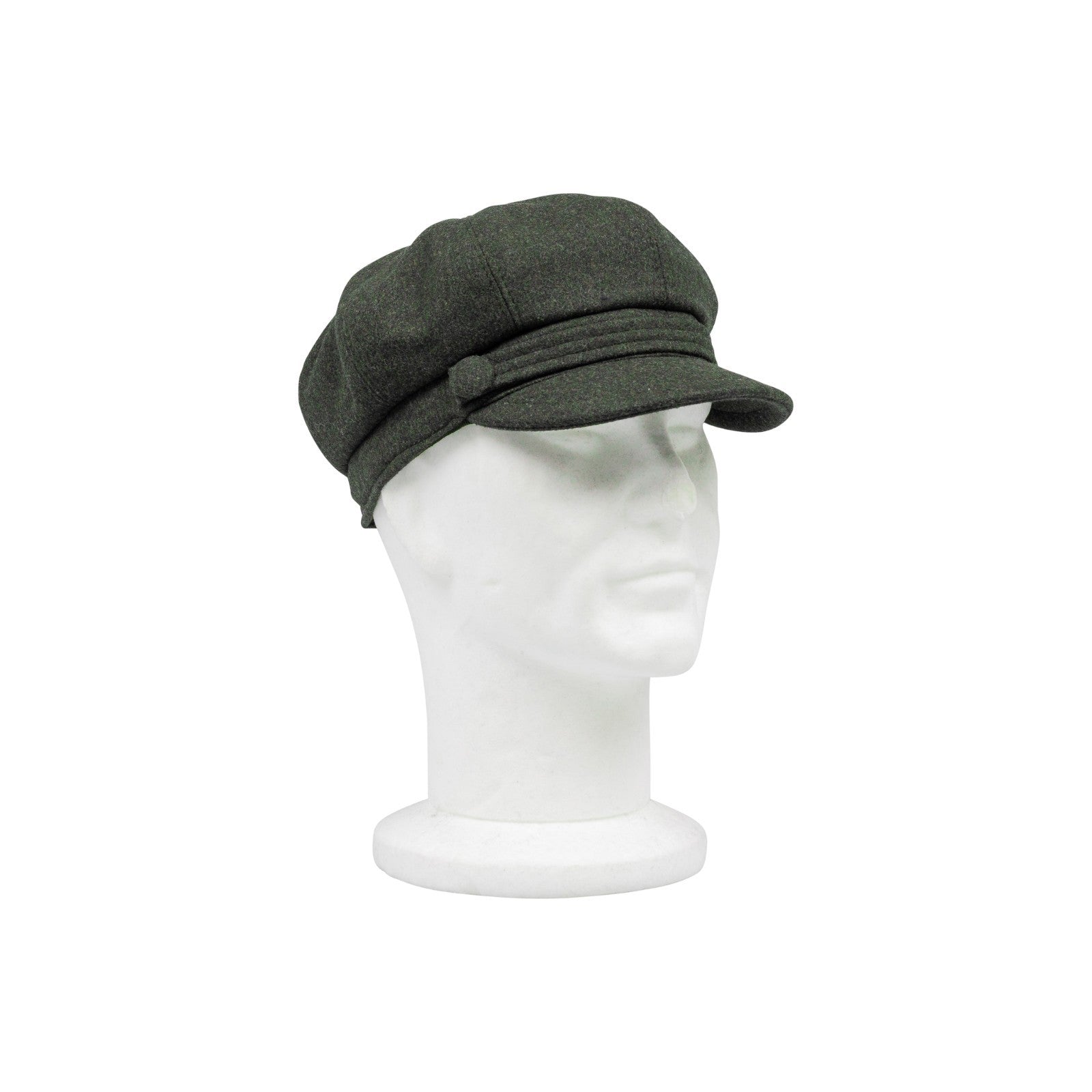 $240 RUBINACCI NAPOLI Military Green Hat Fisherman Cap Flat Cap Wool