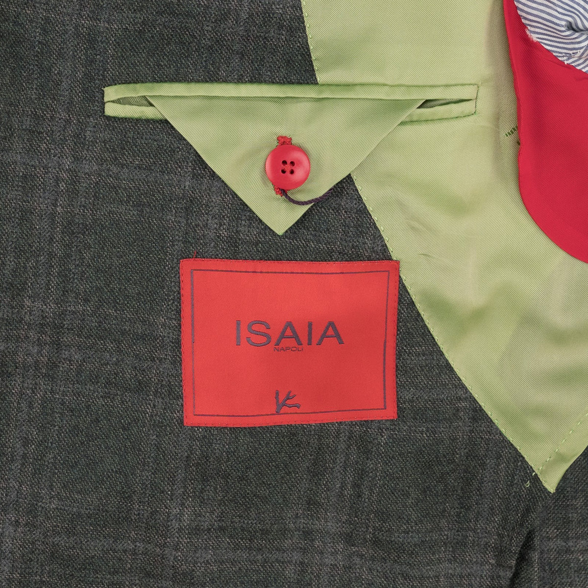 $6600 ISAIA NAPOLI "Capri" Green Suit Soft Wool Plaids 38 US / 48 EU 7R