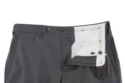 $7120 ISAIA "Gregorio" Gray Hand-Sewn Suit Fine Wool Aquaspider 38 US / 48 EU 7R