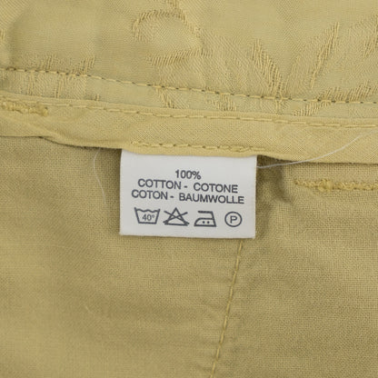 750$ ETRO MILANO Washed Yellow Cotton Twill Pant Straight Leg 30 US / 46 EU