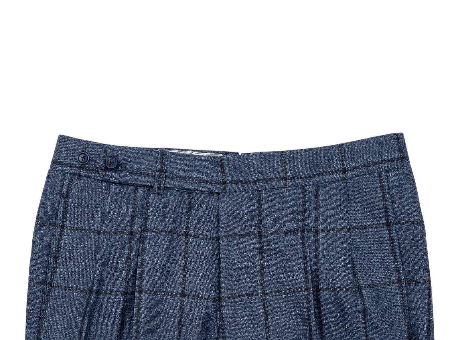 Sartoria DALCUORE NAPOLI Total Hand-Sewn Suit Wool - Cashmere Blue Windowpane