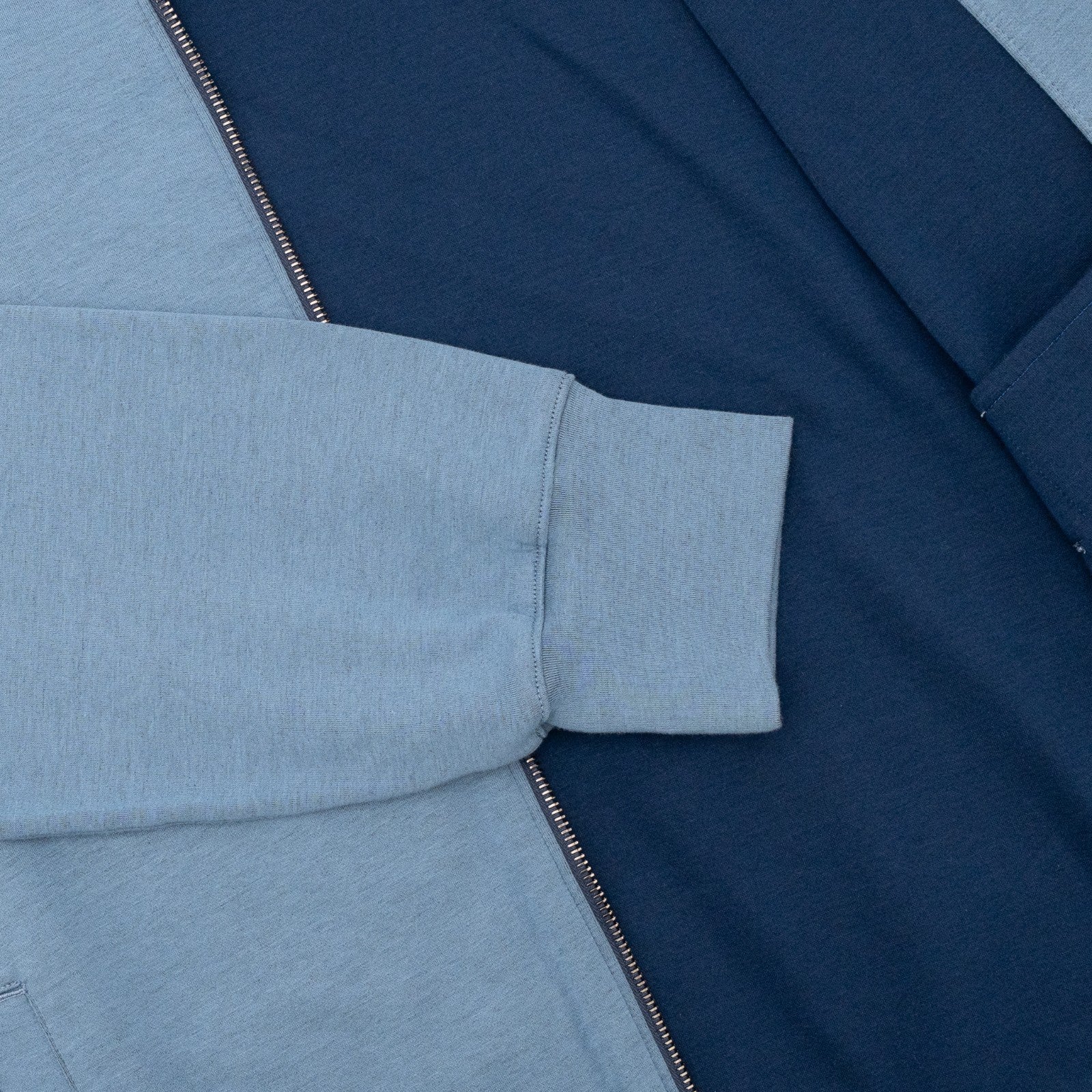 $1450 ISAIA NAPOLI Blue Full Zip Track Jacket Jersey Cotton Size M