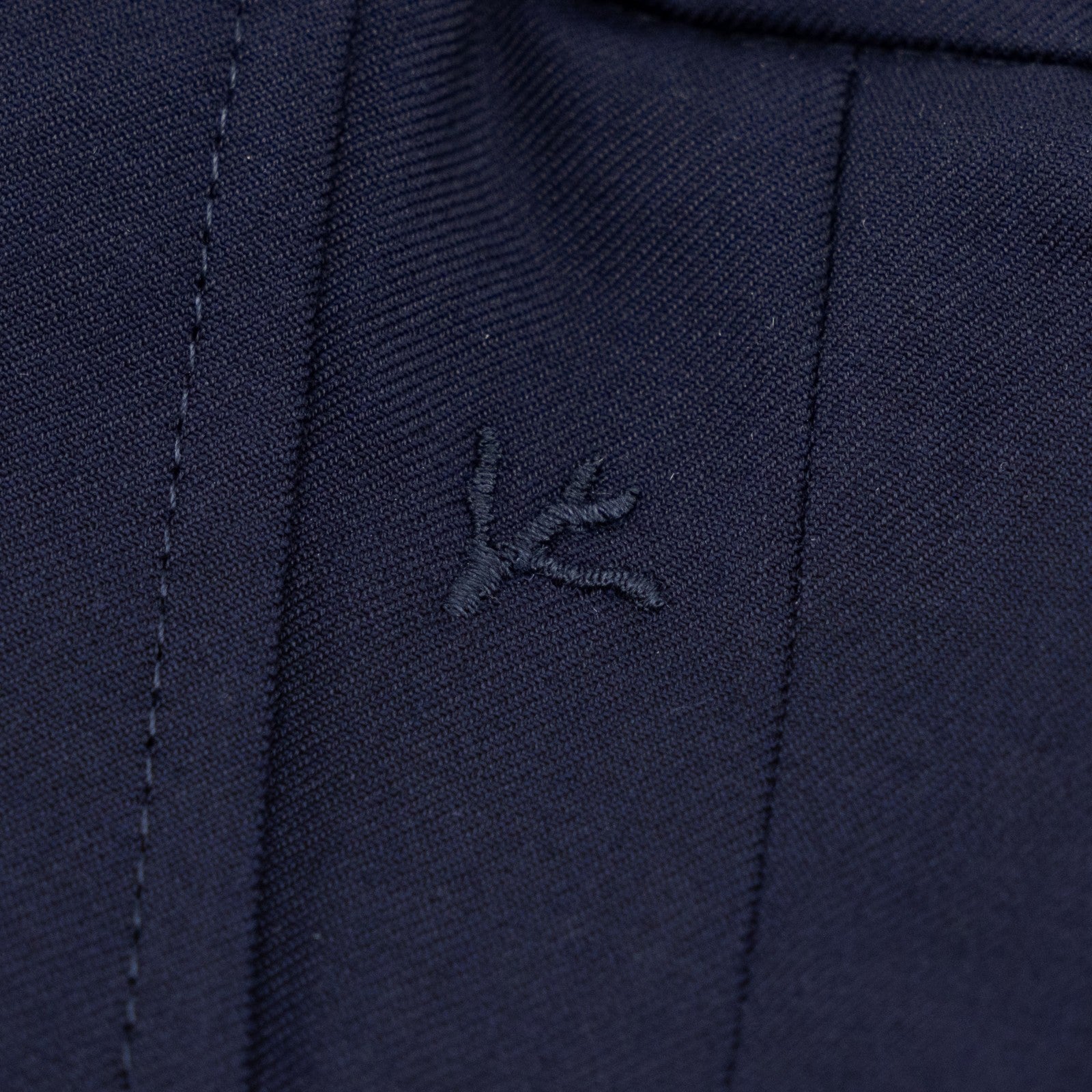1350$ ISAIA NAPOLI Blue Navy Sartorial Drawstring Pant Wool Slim Tapered Fit