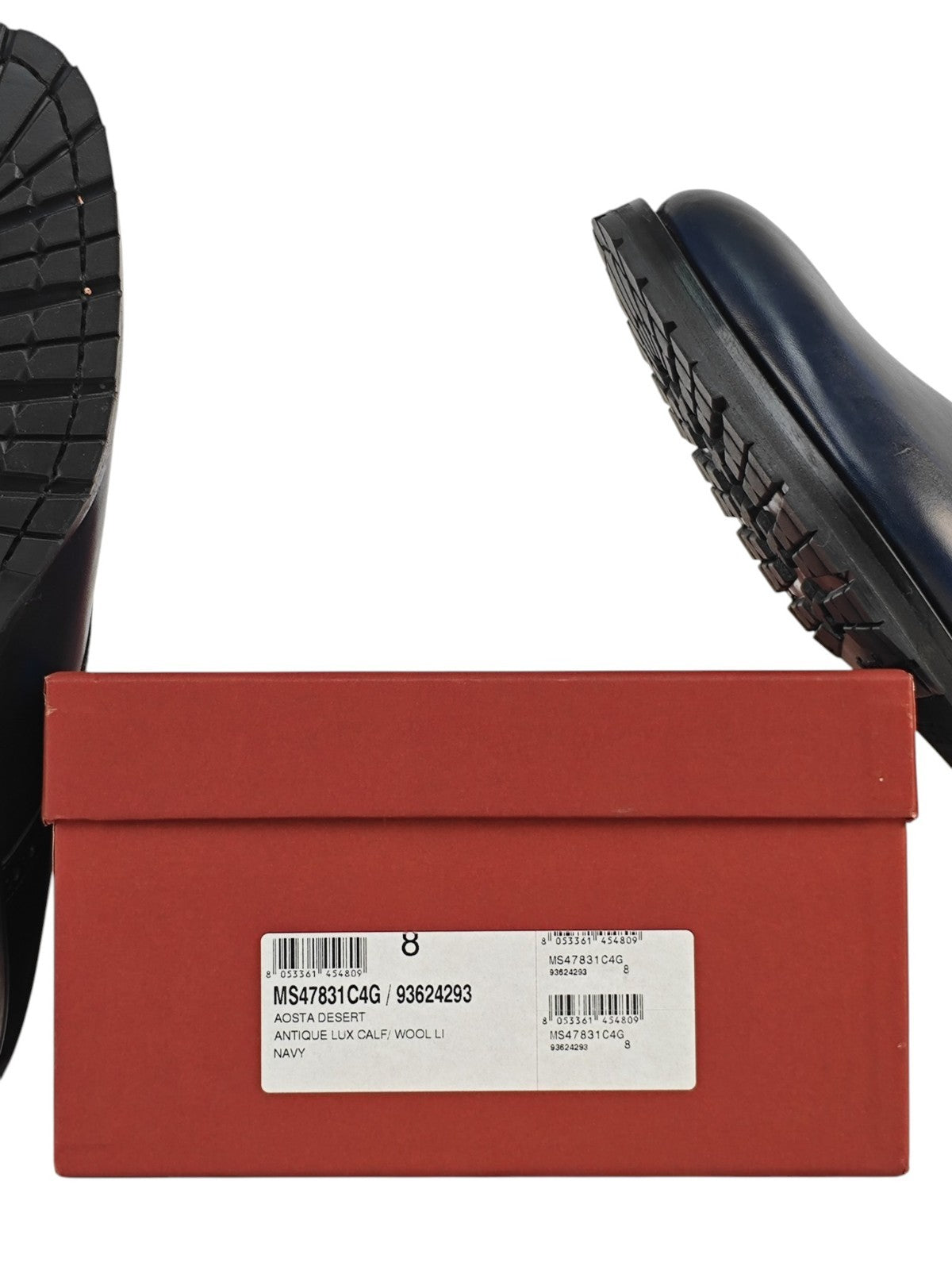 1450$ TESTONI Blue Shaded Desert Boot Shoes Calf Wool Lining 8 UK / 9 US / 42 IT