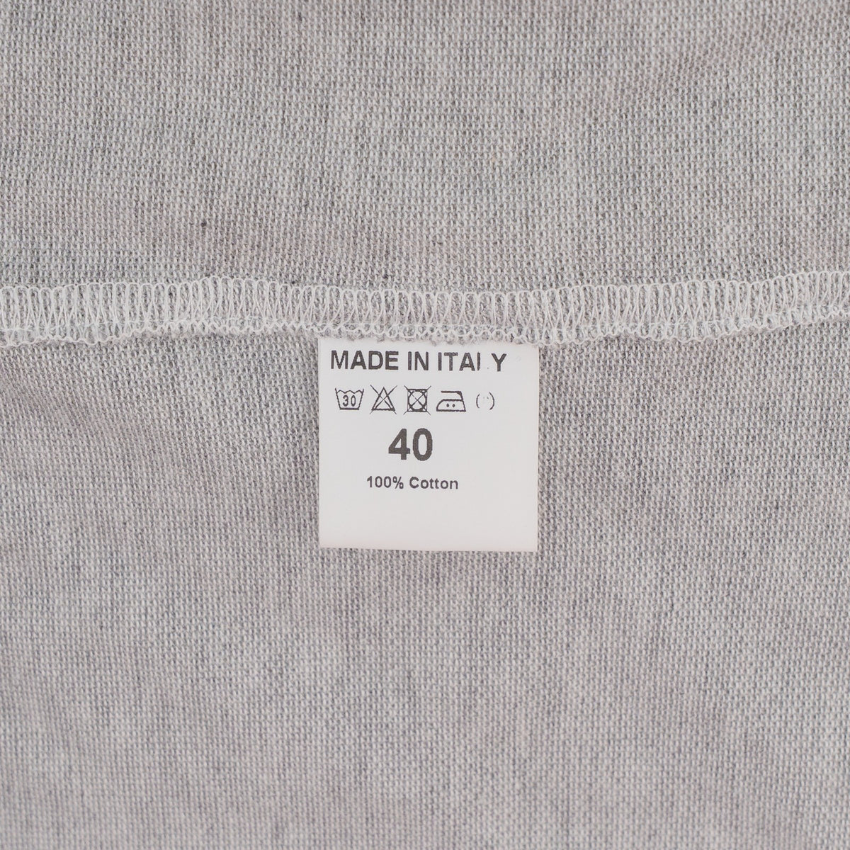 750$ ISAIA NAPOLI Light Gray Shirt Jersey Cotton  15.75 - 40 - Made in Italy