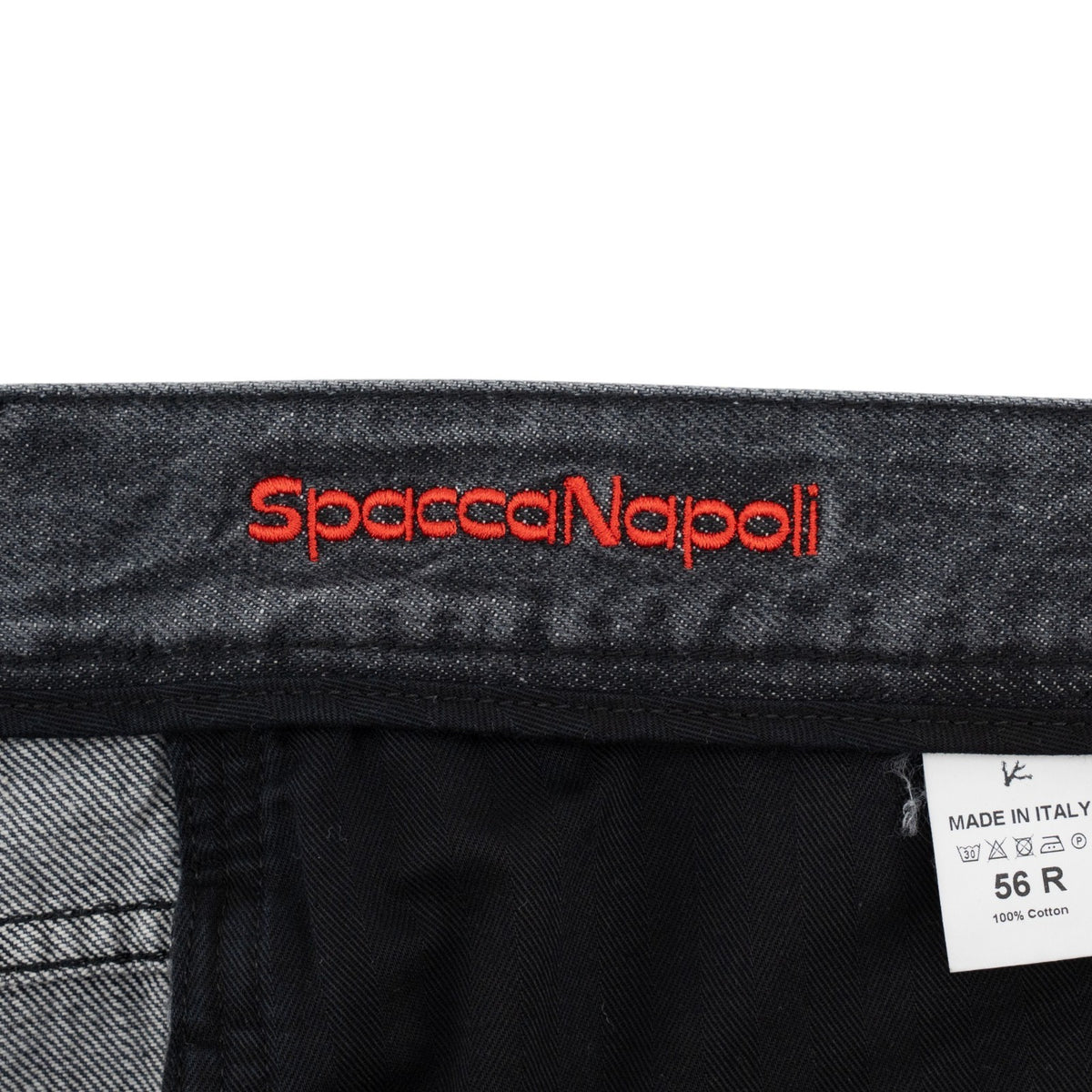 795$ ISAIA NAPOLI "SpaccaNapoli" Grey Jeans Pant Cotton Regular Fit 40 US /56 EU