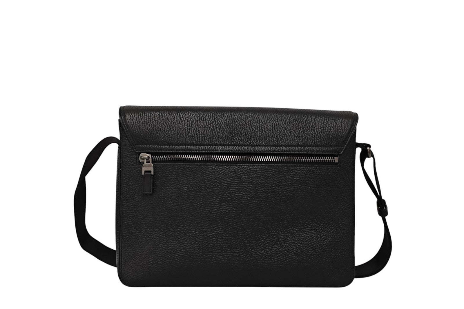 1050$ PINEIDER FIRENZE 1774 "Bottolato" Black Grain Calf Work Messenger Bag