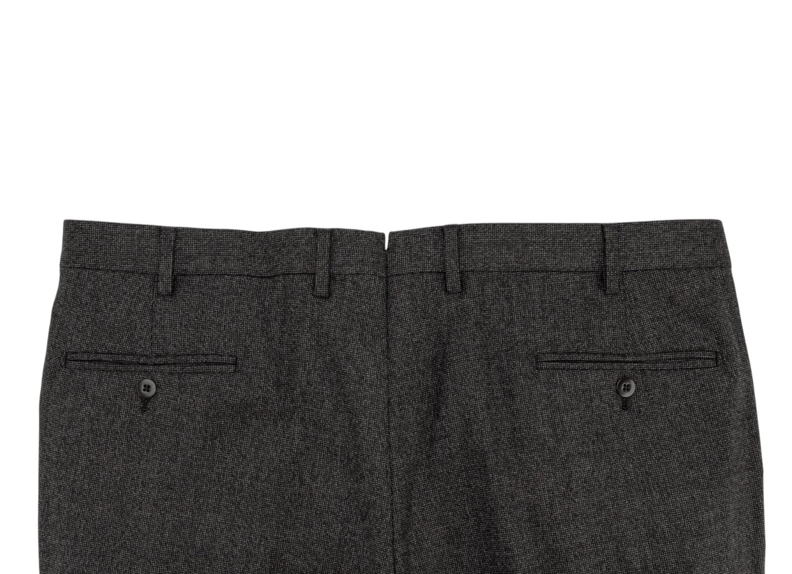 $2400 RAFFAELE CARUSO Dark Gray 3/2 Roll Suit Wool Textured 46 US / 56 EU
