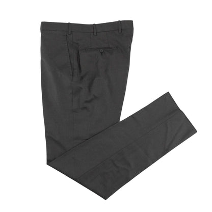 $7120 ISAIA "Gregorio" Dark Gray Suit Hand-Sewn Wool Aquaspider Water Repellent