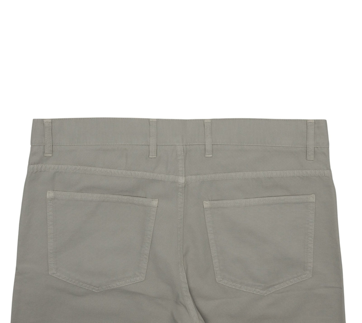 690$ ISAIA NAPOLI Light Grey 5 Pockets Trouser Pant Cotton 38 US / 54 EU