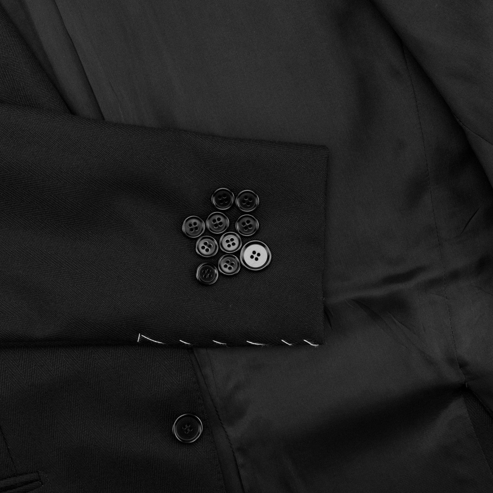 1900$ RAFFAELE CARUSO Black Wool LORO PIANA Jacket Sport Coat 38 US 48 IT