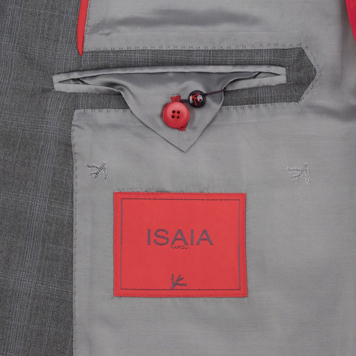 $6700 ISAIA NAPOLI "Capri" Gray Suit Fine Wool Plaids 48 US / 58 EU 8R