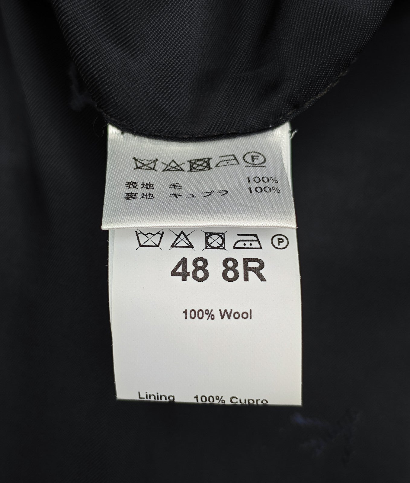 $6900 ISAIA NAPOLI Blue Midnight Solid Hand-Sewn Suit Wool 38 US / 48 EU 8R