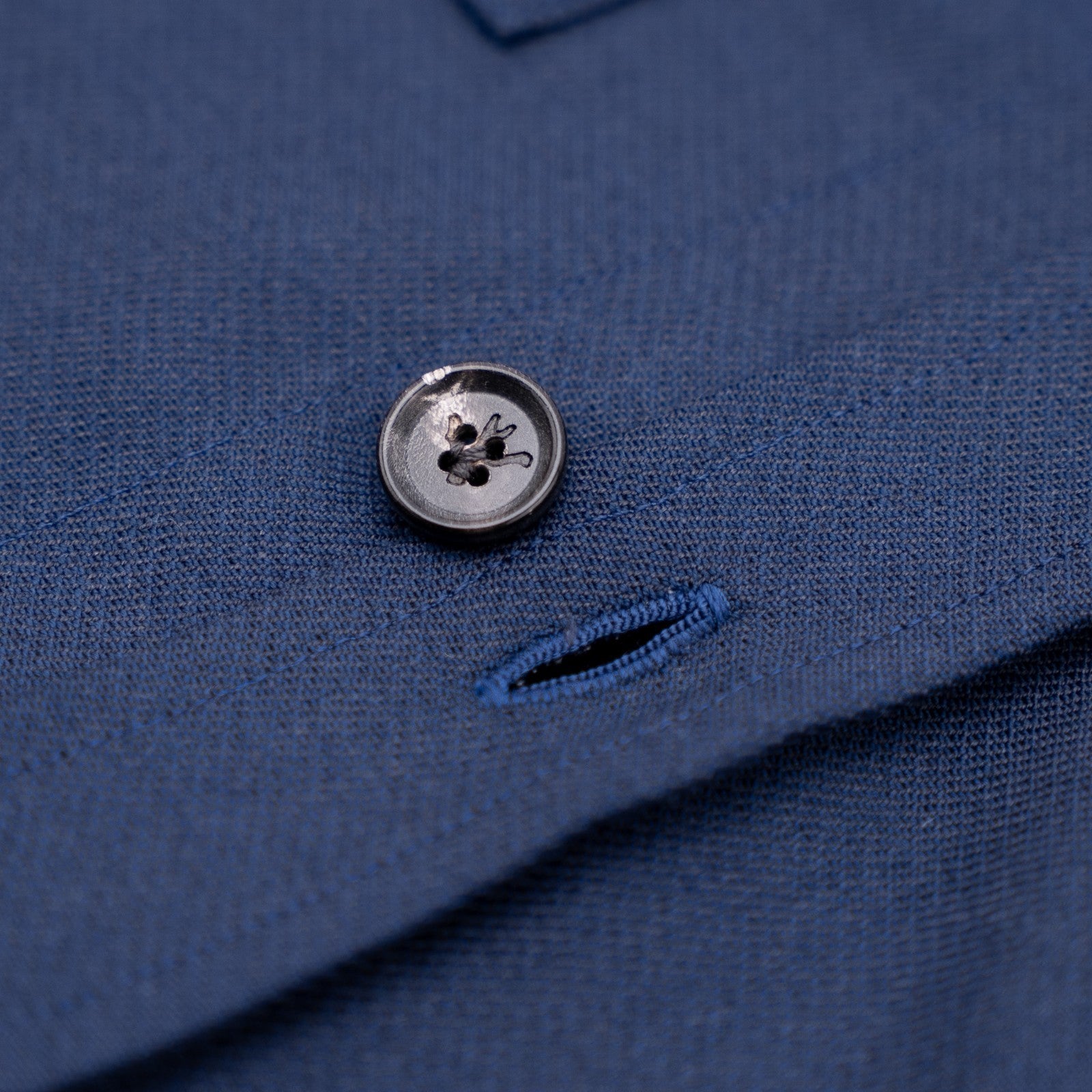 $1850 ISAIA NAPOLI Blue Hand-Sewn Overshirt Jacket Wool - Cashmere  Size M