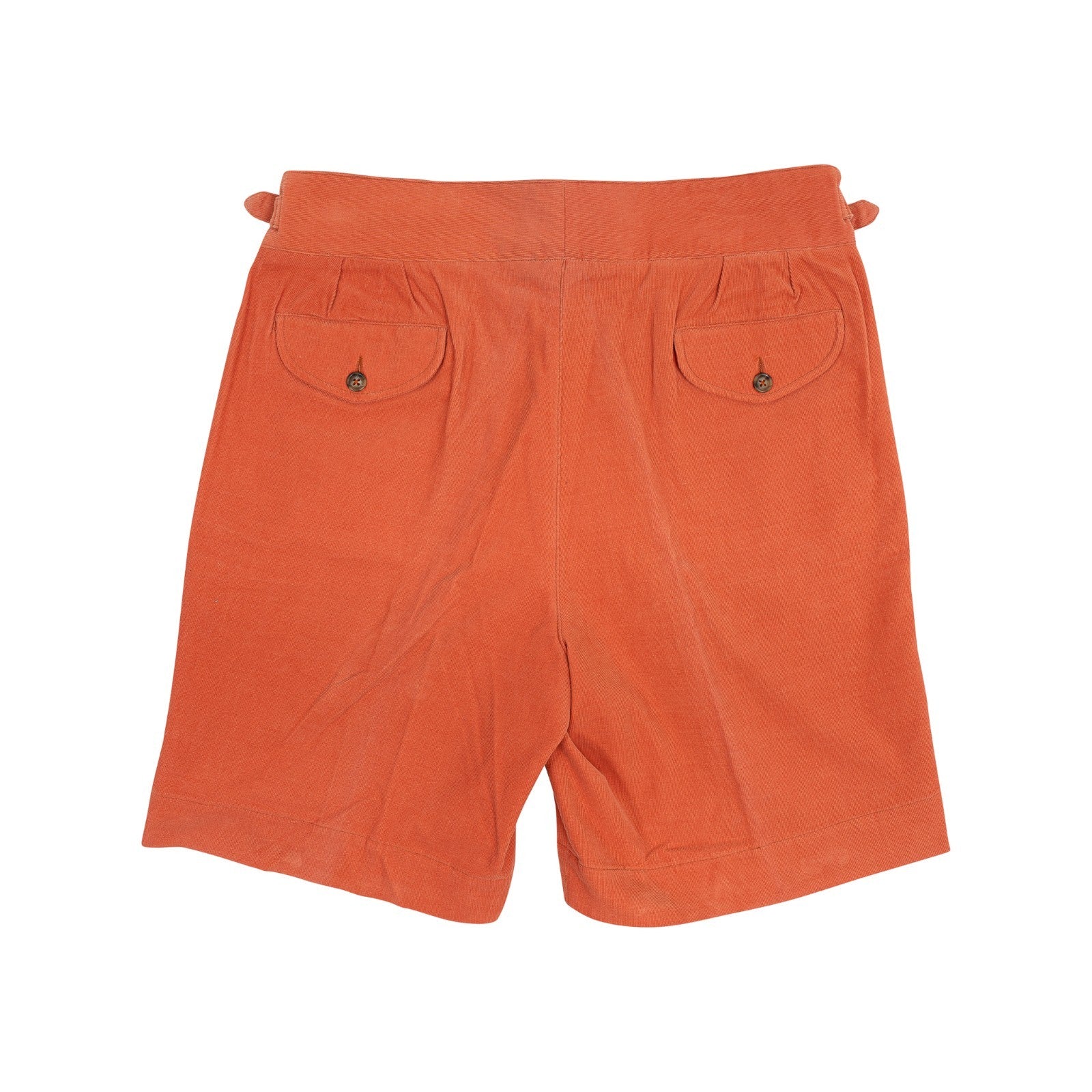 530$ RUBINACCI Manny Gurkha Short Pant Orange Corduroy Cotton 36 US / 52 IT