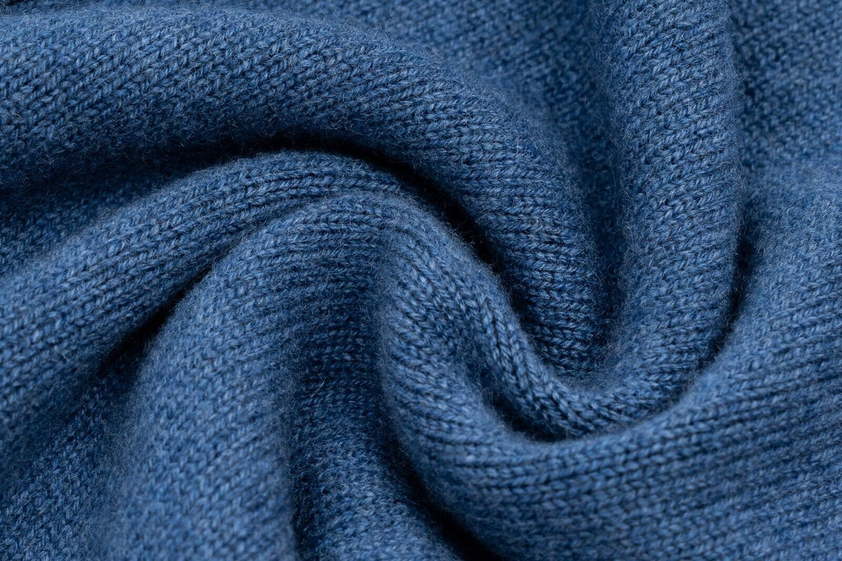 $2200 FEDELI CASHMERE "Carezza" Blue Cardigan Jacket 100% Cashmere 42 US / 52 EU