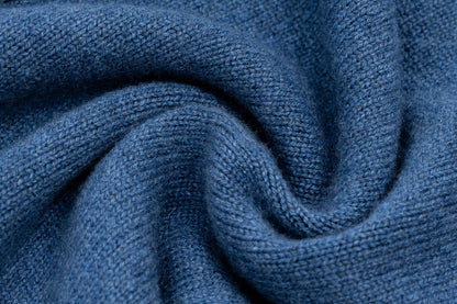 $2200 FEDELI CASHMERE "Carezza" Blue Cardigan Jacket 100% Cashmere 42 US / 52 EU
