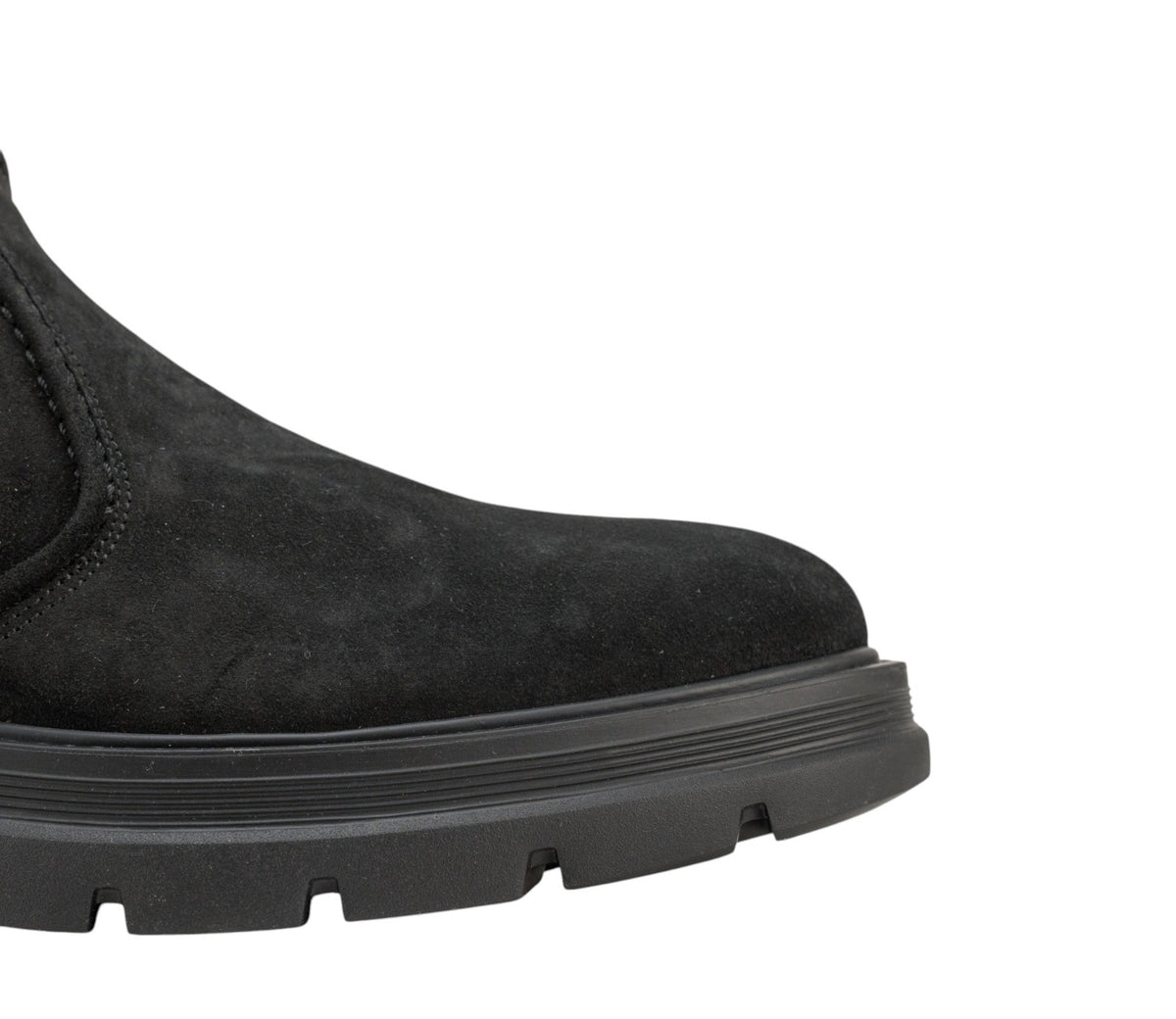1550$ TESTONI Combat Zip Boot Shoes Suede + Plain Calf Black 8 UK / 9 US / 42 IT
