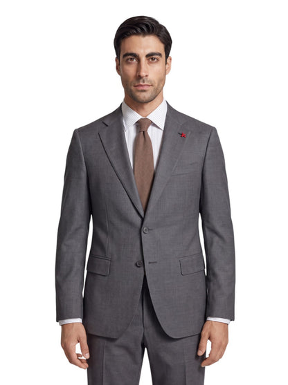 $7120 ISAIA "Gregorio" Gray Hand-Sewn Suit Fine Wool Aquaspider 38 US / 48 EU 7R
