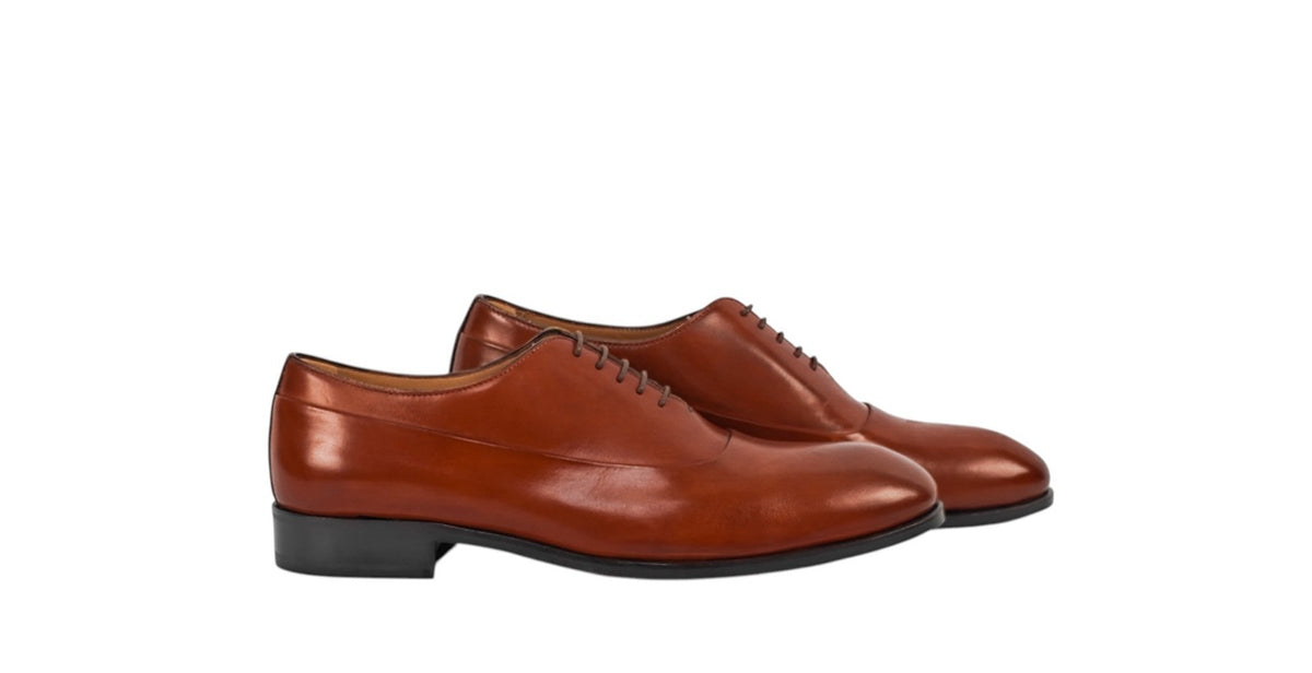 1300$ TESTONI Sant'Eulalia Oxford Shoes BOLOGNESE Calf Rust 8 UK / 9 US / 42 IT