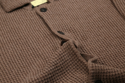 $1750 RUBINACCI NAPOLI Cardigan Jacket 100% Ribbed Cashmere Brown 40 US / 50 EU