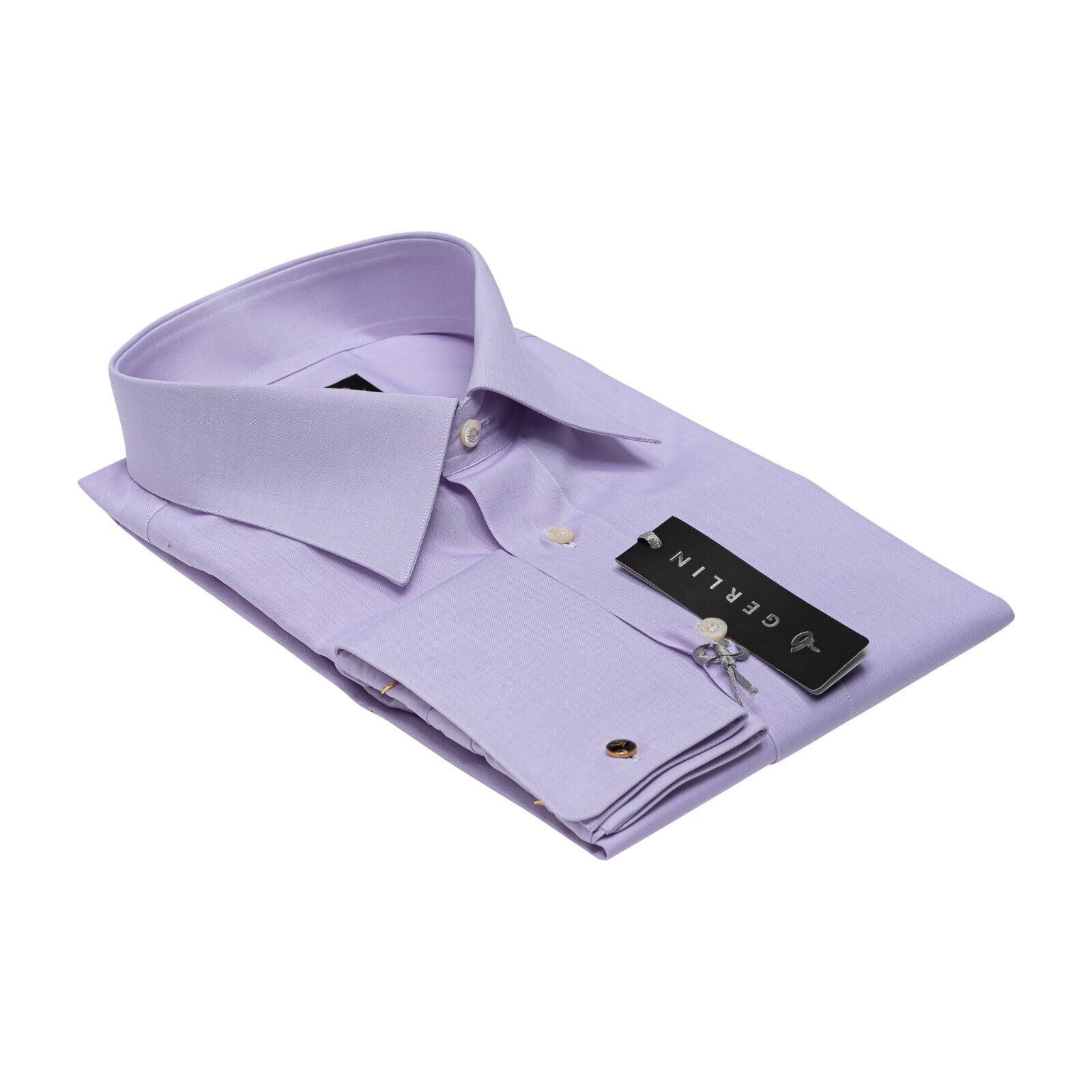 690$ LUXURY GERLIN Shirt Lilac THOMAS MASON Fine Cotton 3B ZILLI