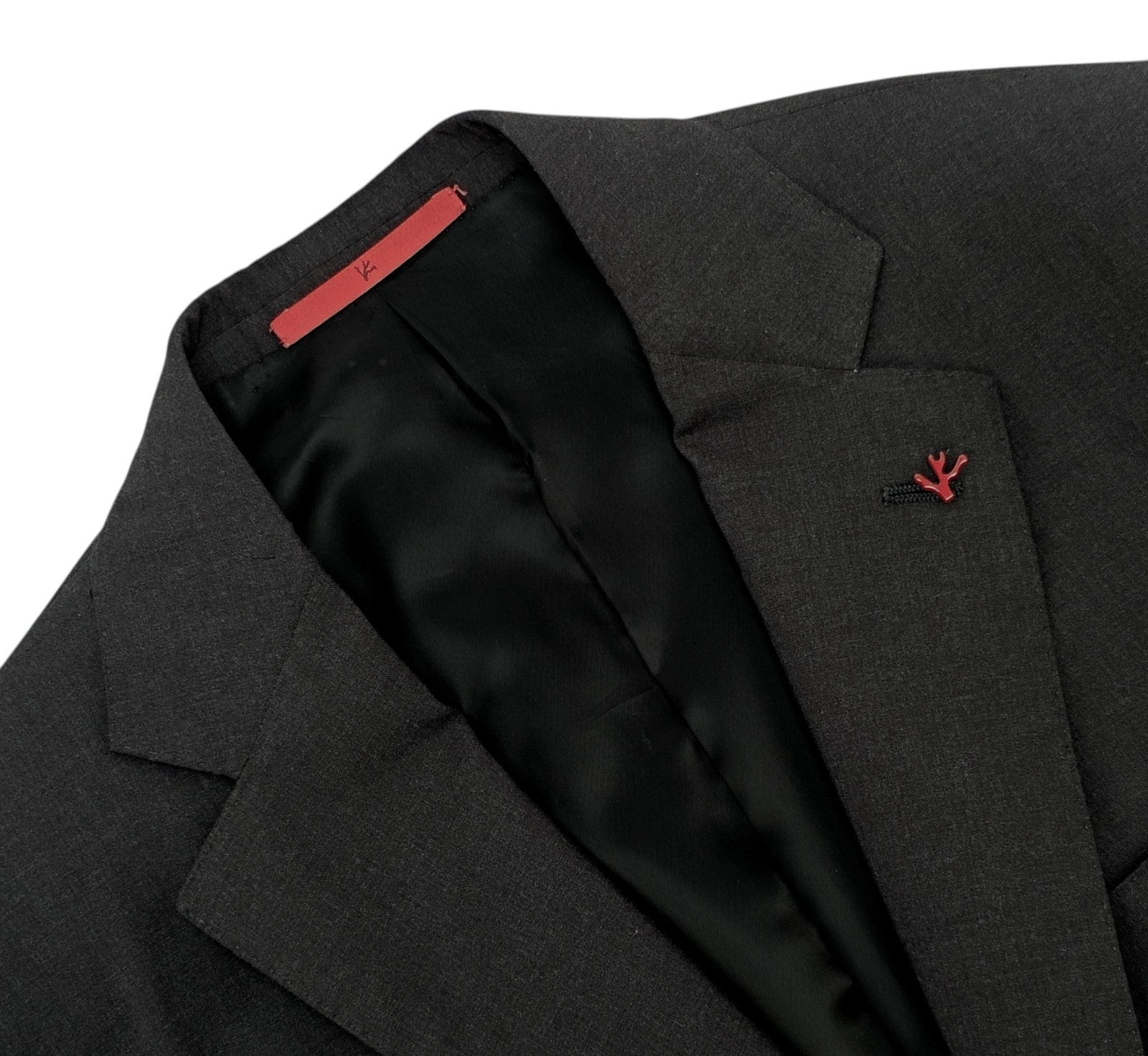 $6100 ISAIA NAPOLI Dark Gray Sport Coat Fine Wool Super  38 US / 48 EU 7R