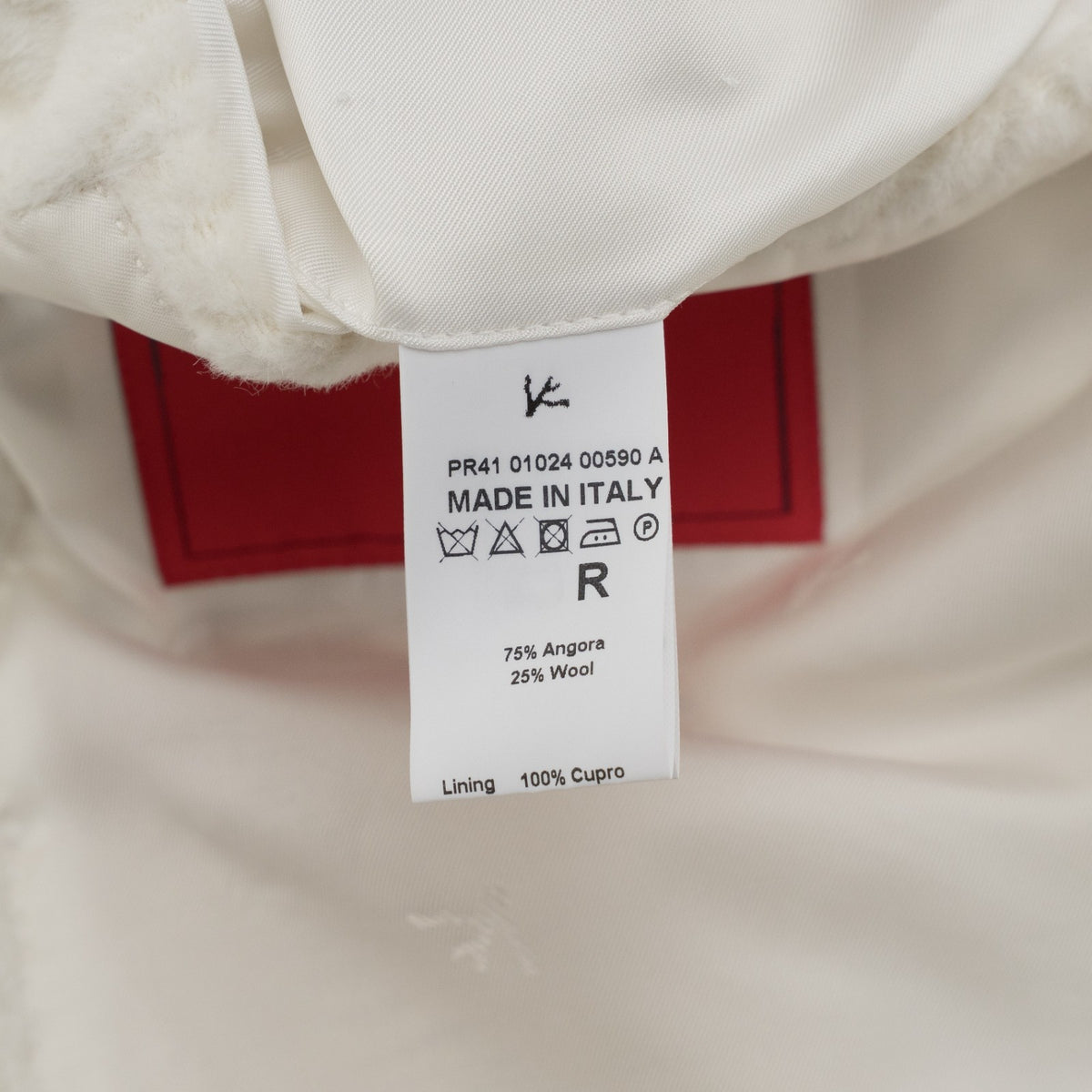 $9250 ISAIA Sartorial Martingale Marshal Overcoat Coat Ivory Wool & Angora