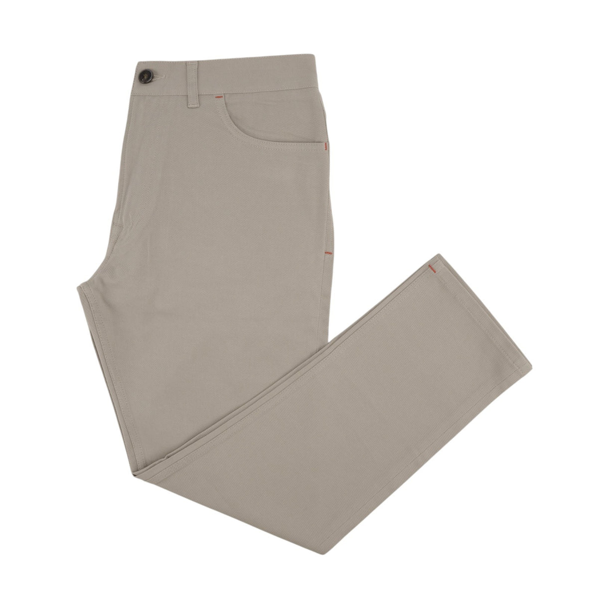 690$ ISAIA NAPOLI Beige 5 Pocket Trouser Pant Cotton Slim Fit 36 US  / 52 EU