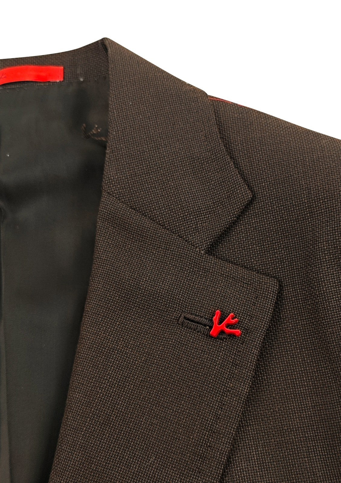 $4850 ISAIA NAPOLI Dark Brown Hand-Sewn Sport Coat Wool 40 US / 50 EU 8R