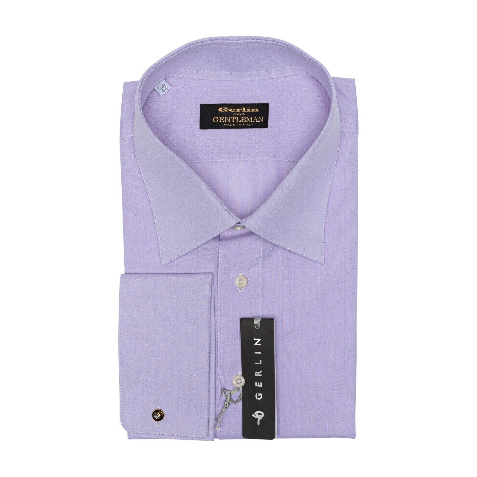 690$ LUXURY GERLIN Shirt Lilac THOMAS MASON Fine Cotton 3B ZILLI