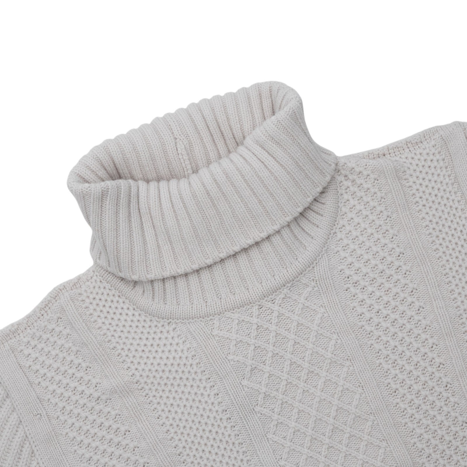 1630$ GIORGIO ARMANI NEVE Sweater Ice Turtleneck Wool Cashmere 40 US / 50 IT