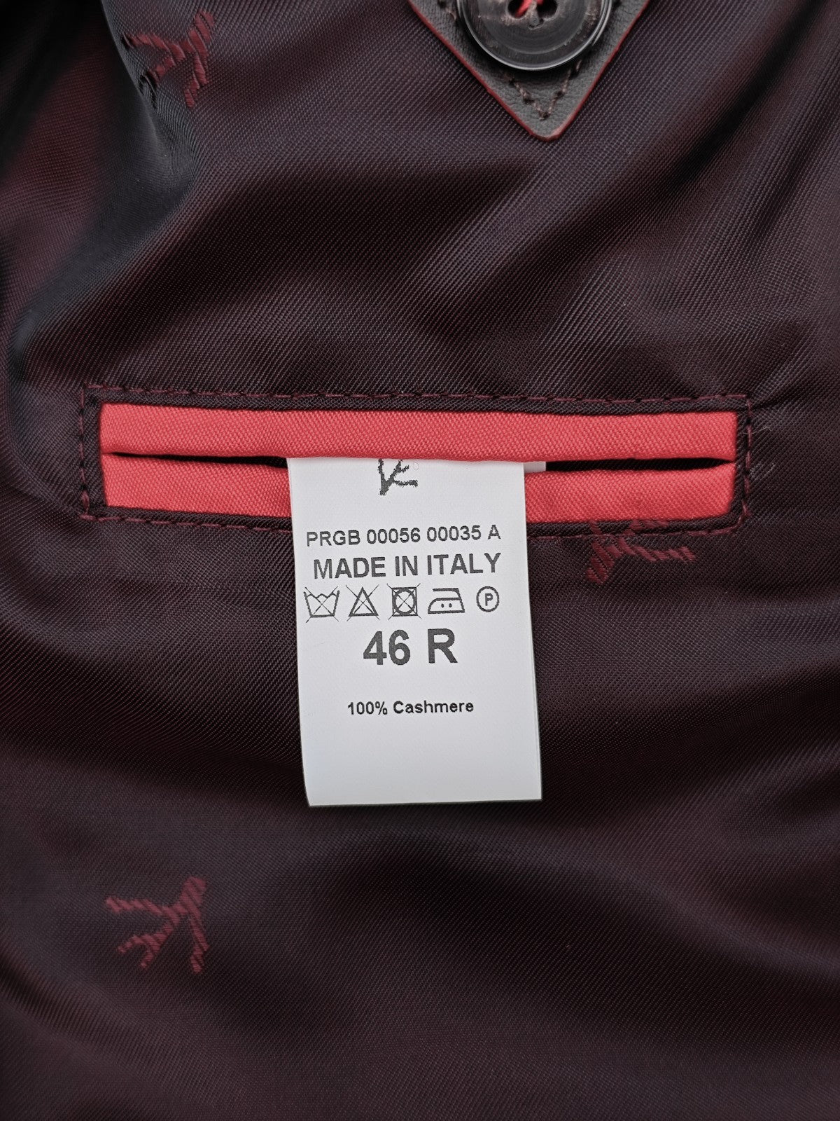 6200$ ISAIA NAPOLI Burgundy Coulisse Zip Field Jacket 100% Cashmere