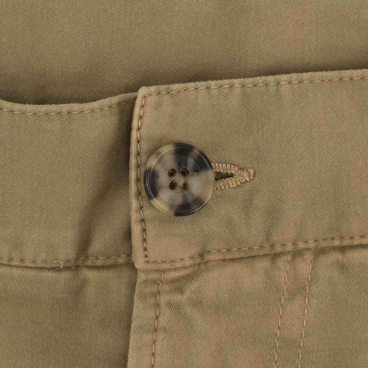 850$ ISAIA NAPOLI "Chiaia" Beige Chino Sport Pant Cotton  Cashmere - Leather Tag