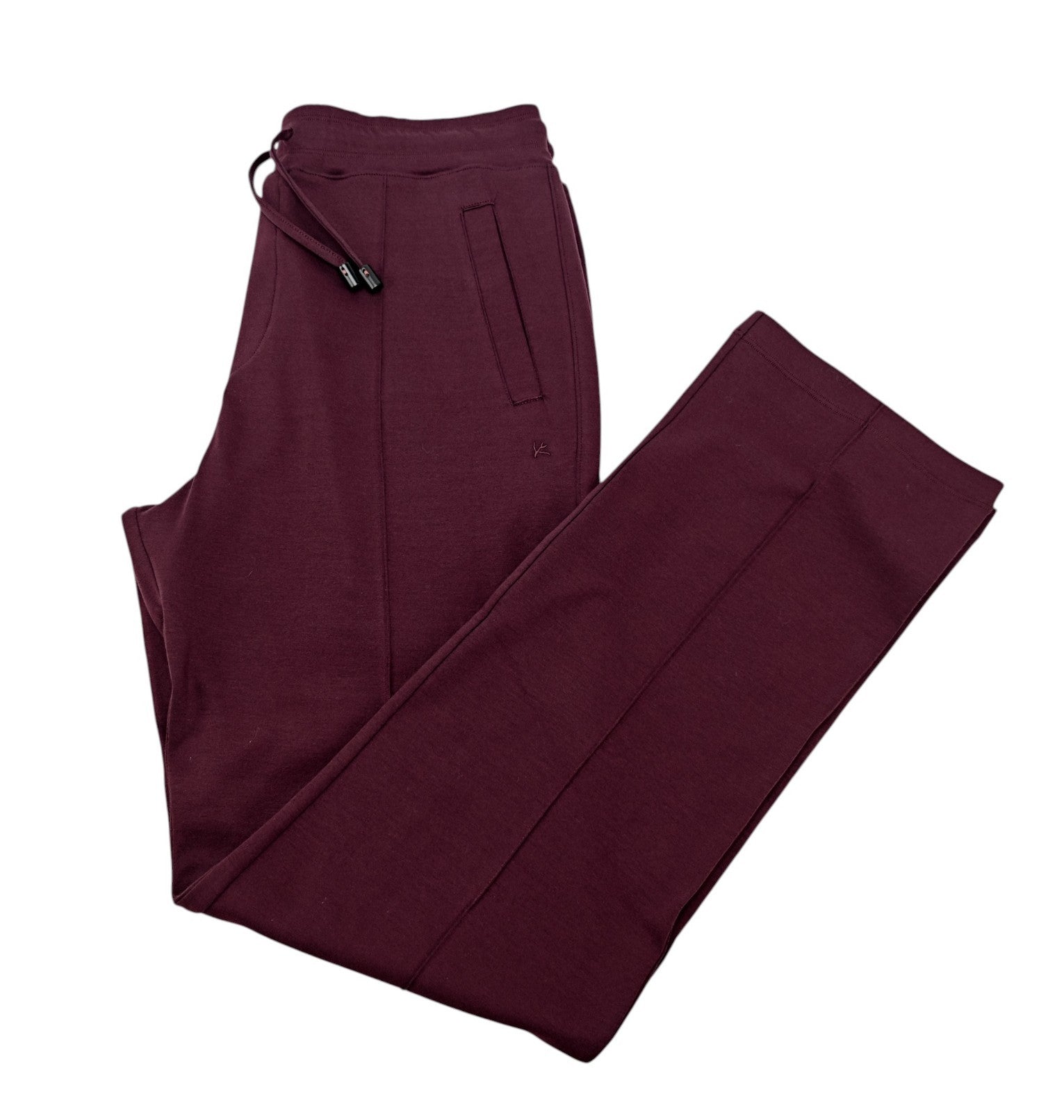$2600 ISAIA NAPOLI Burgundy Hooded Tracksuit Jogging Jersey Cotton Size L