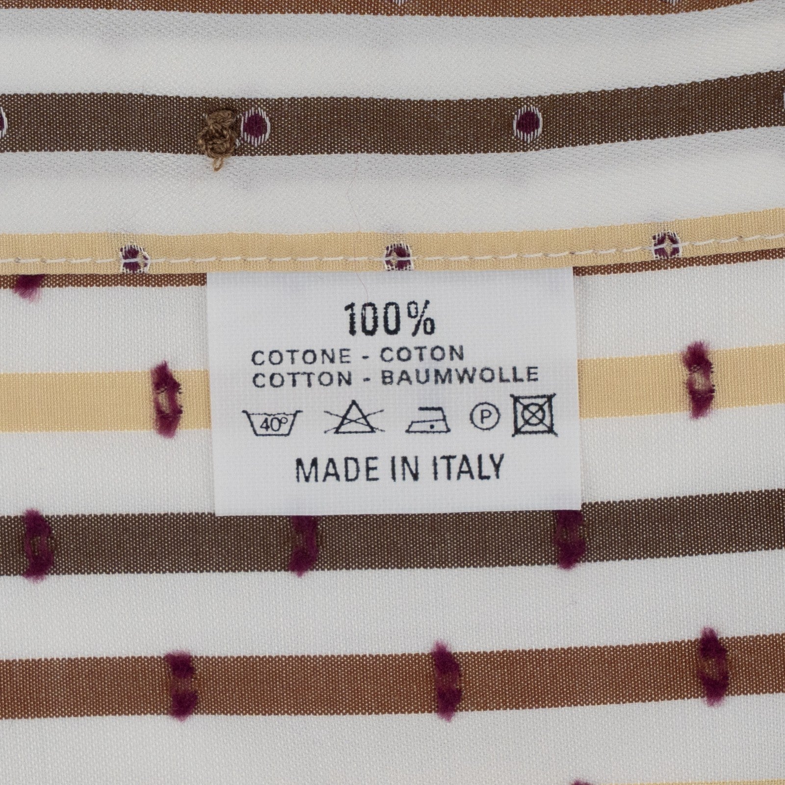500$ ETRO MILANO Shirt Striped Yellow Brown Button Down 100% Cotton 16.5 - 42