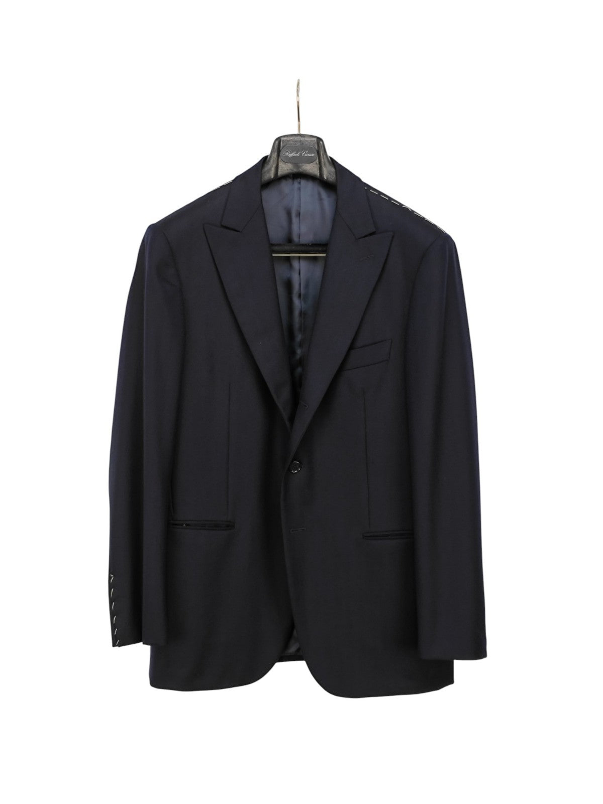 $1450 RAFFAELE CARUSO Blue Sport Coat Jacket LORO PIANA Wool  42 US / 52 EU