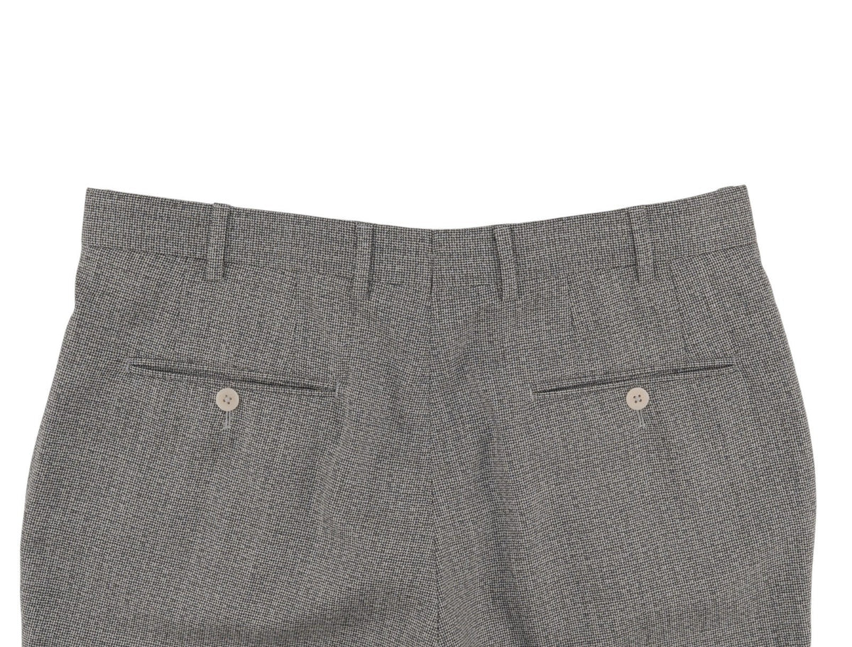 $6600 ISAIA NAPOLI "Capri" Gray Suit Fine Wool Micro Houndstooth 40 US  50 EU 8R